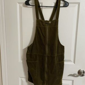 Forever 21 corduroy overall dress